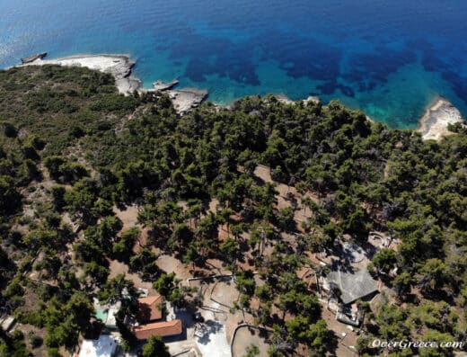 coast campsites alonissos book camping rocks