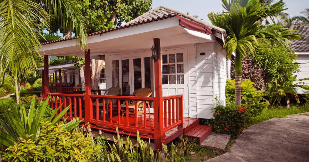 Bungalows in campsite. Book online unusual places to stay in Campsaround