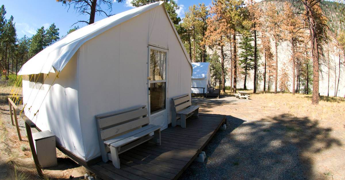Glamping tents. Book online unusual places to stay in Campsaround