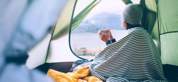 Camping in Autumn Rain