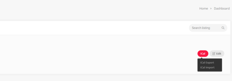 A screen shot of a page with a button on it showing the process to sync Campsaround with Booking.