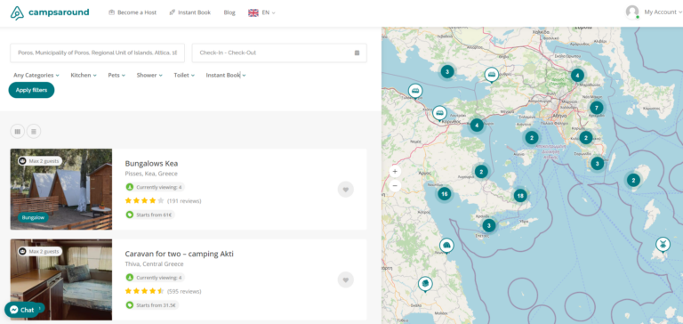 A screen shot of a map showing the location of a hotel in a specific area.