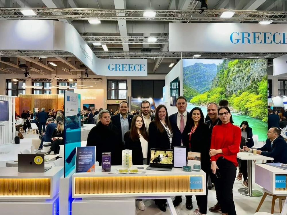 Campsaround's booth during ITB Berlin 2024.