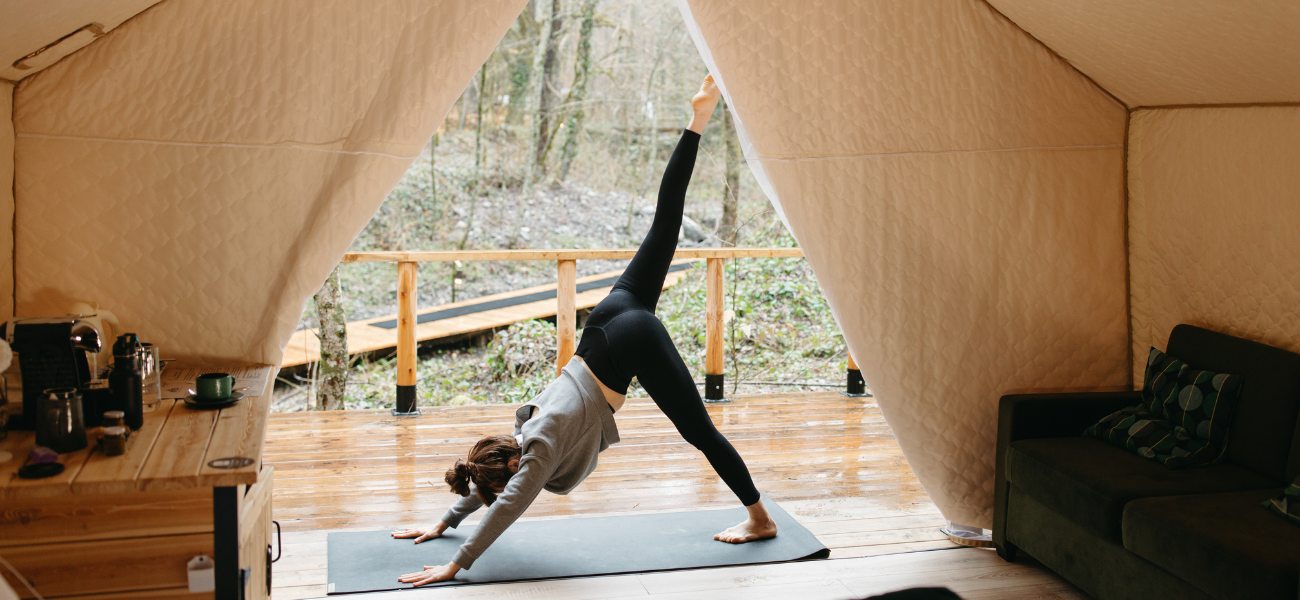 yoga glamping retreat